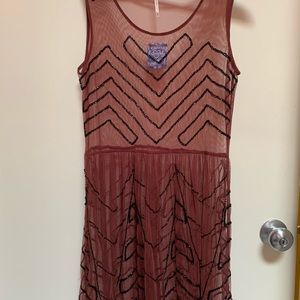 Intimately Free People Beaded Lace Top